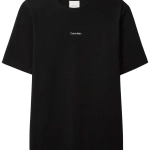 T-SHIRT NERA CALVIN KLEIN JEANS  TAGLIO RELAXED DA UOMO