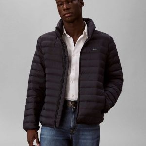 GIUBBINO NERO CALVIN KLEIN IMBOTTITO LEGGERO DA UOMO