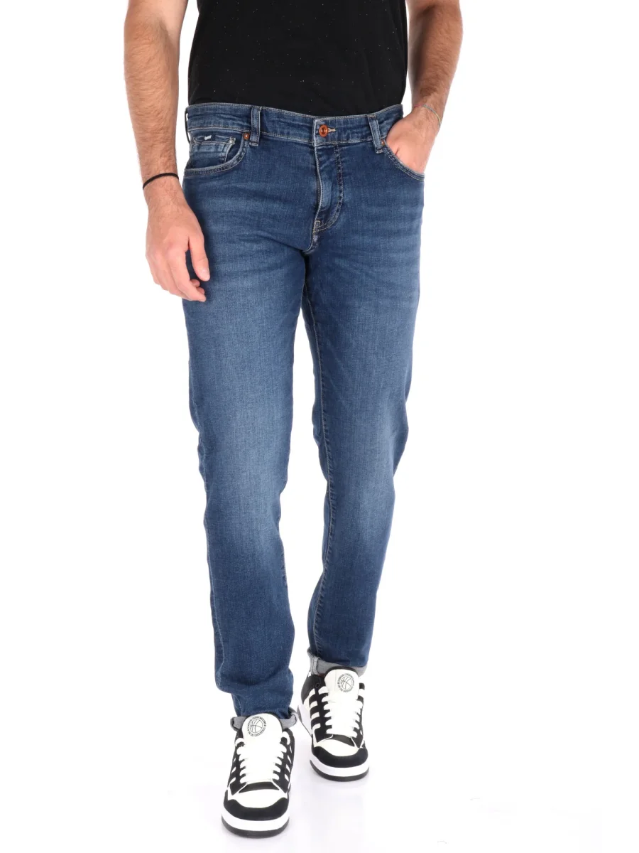 JEANS SKINNY SAX GAS DA UOMO BLU DENIM - immagine 2