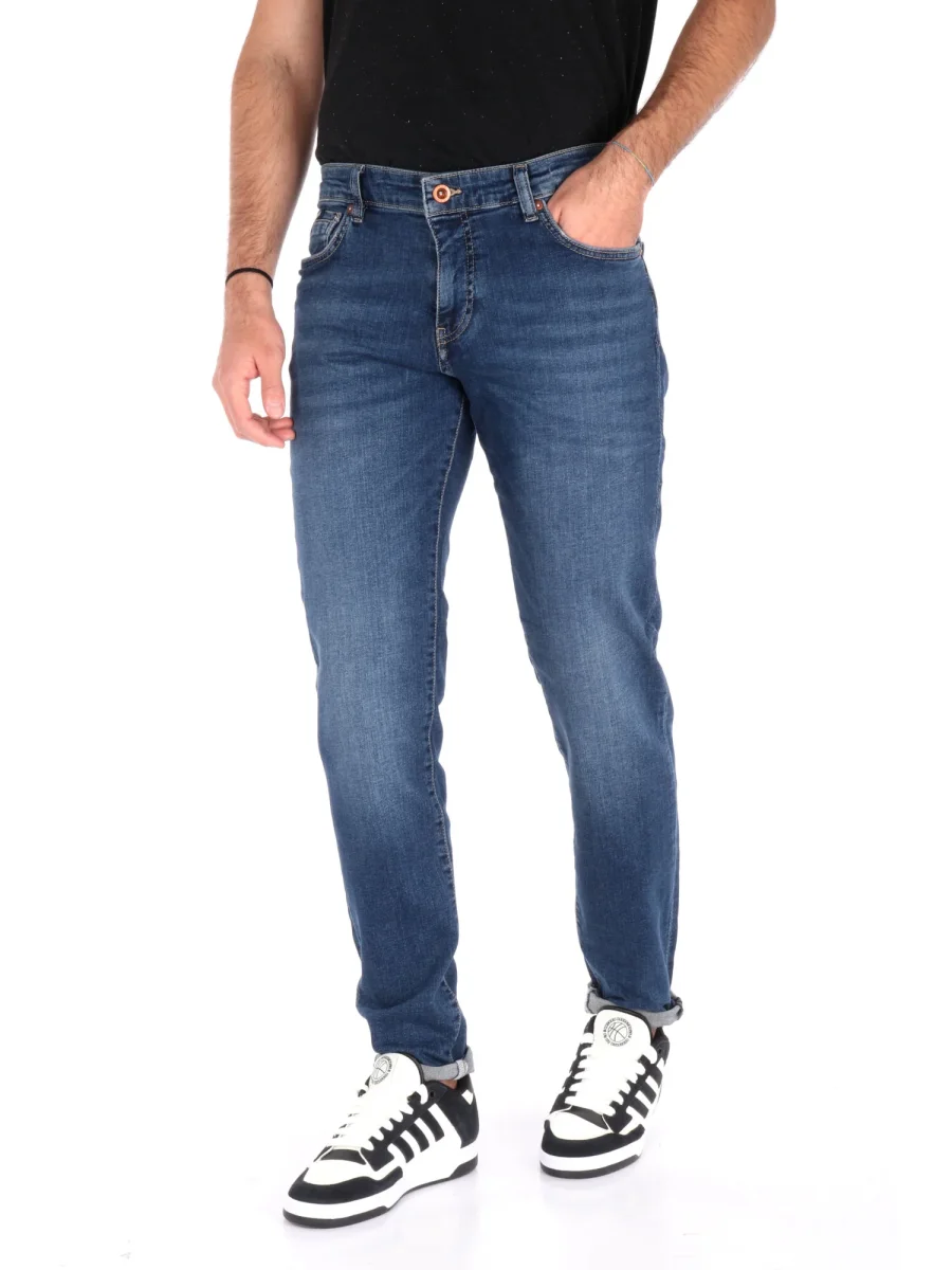 JEANS SKINNY SAX GAS DA UOMO BLU DENIM - immagine 3