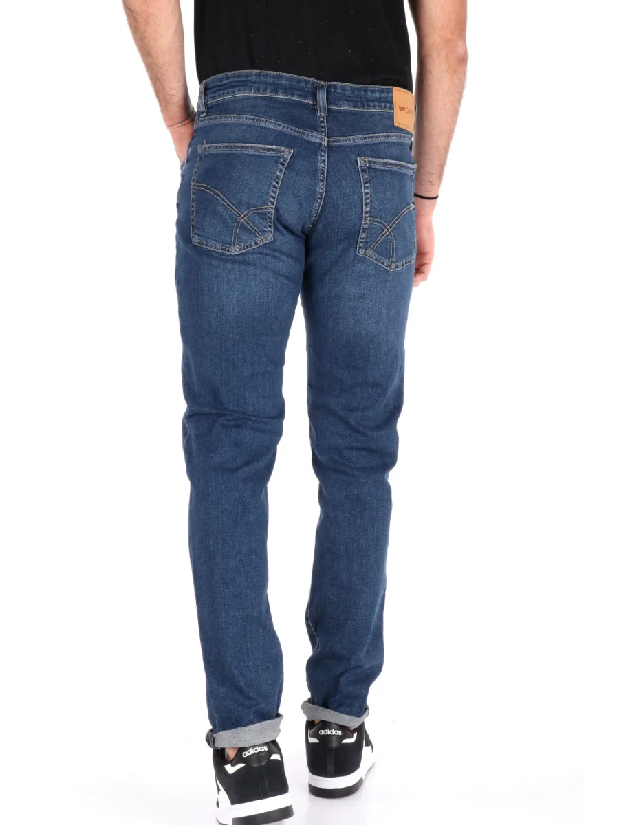 JEANS SKINNY SAX GAS DA UOMO BLU DENIM - immagine 6