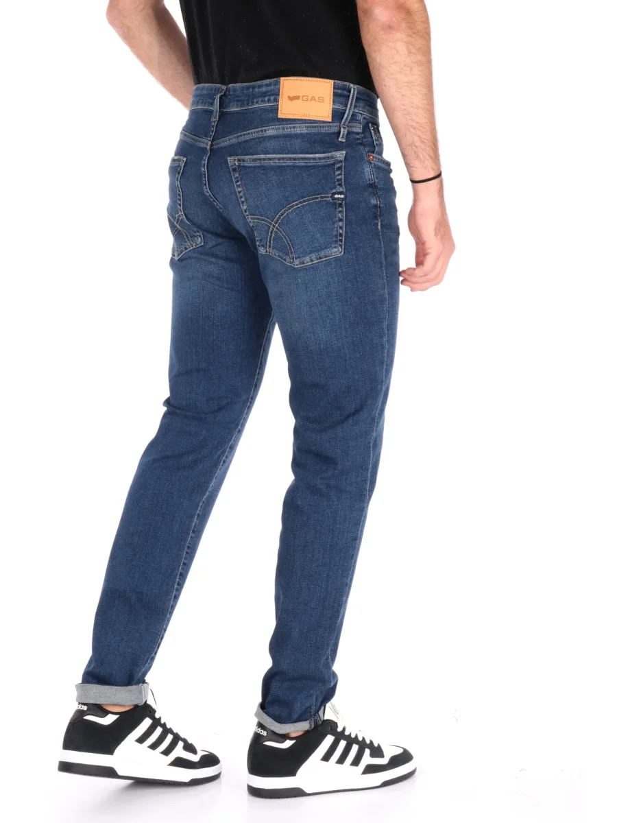 JEANS SKINNY SAX GAS DA UOMO BLU DENIM - immagine 7