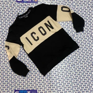 FELPA GIROCOLLO GLITTER ICON DONNA