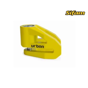 Urban - Blocca Disco 10 mm - Giallo + custodia