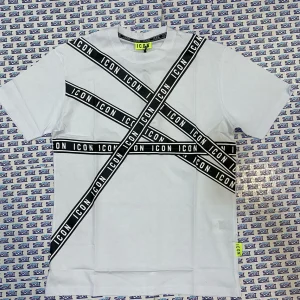 TSHIRT CON STAMPA A STRISCE ICON