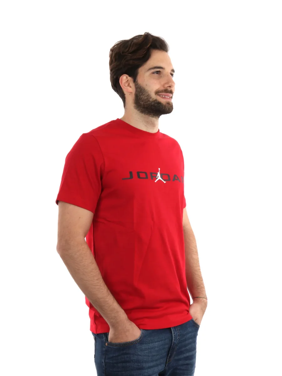 T-SHIRT GIROCOLLO JORDAN AIR DA UOMO ROSSO - immagine 9