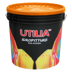 UTILIA IDROPITTURA SEMILAVABILE TRASPIRANTE PER INTERNI COLORE BIANCO 14 LT