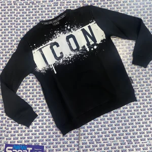 FELPA GIROCOLLO CON LOGO CON COLATURE ICON