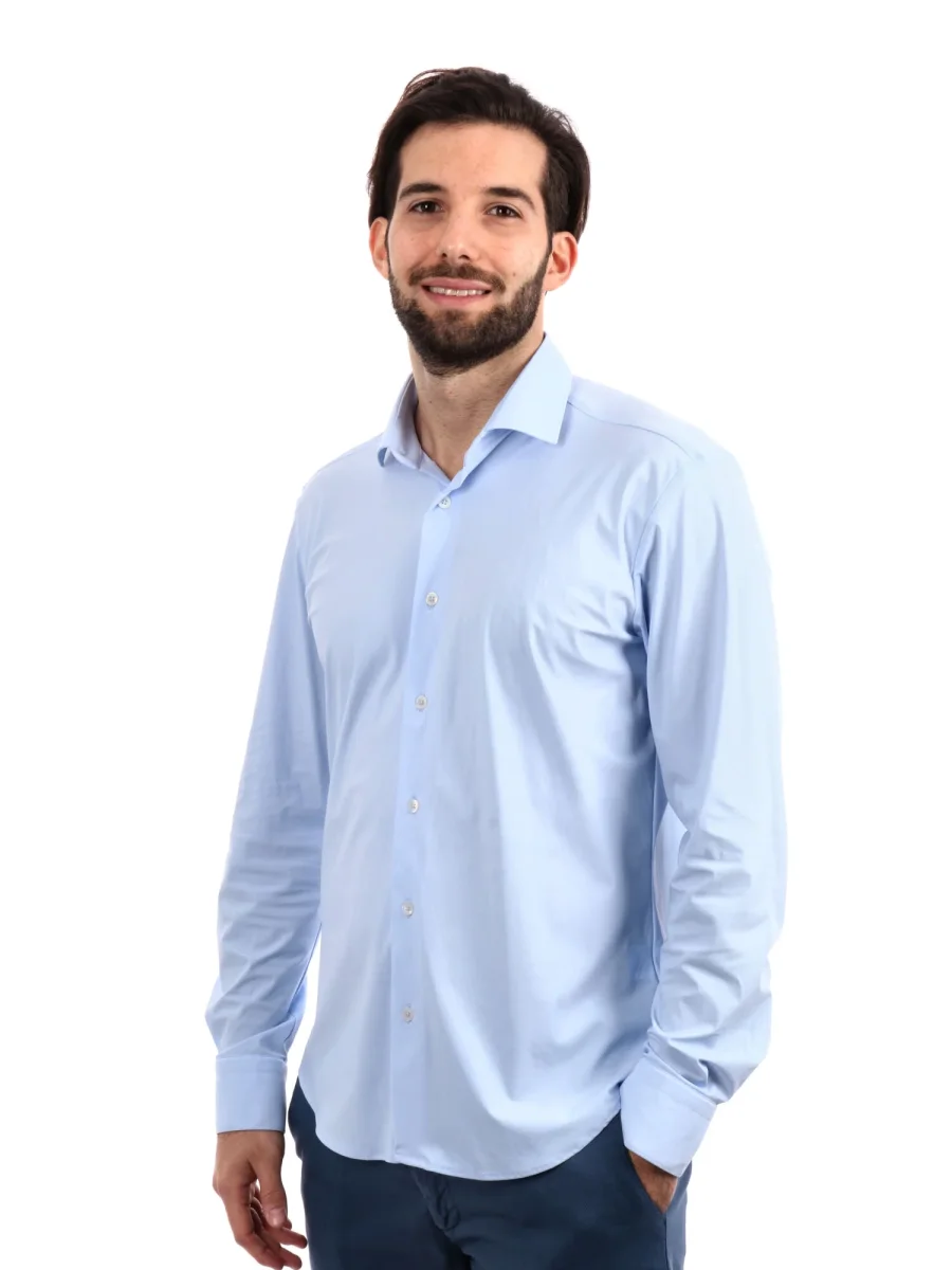 CAMICIA TECNICA FB UOMO CELESTE - immagine 3