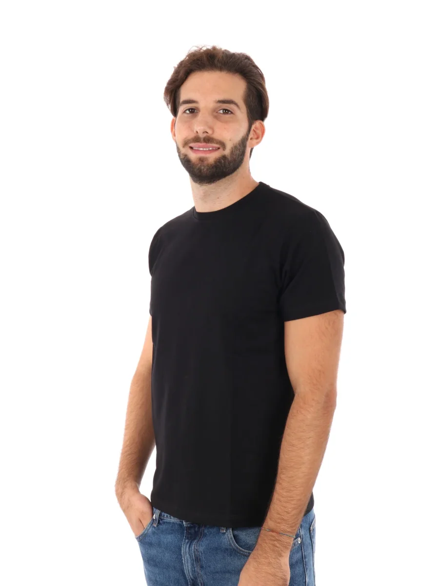 T-SHIRT PRATI FB DA UOMO NERO - immagine 3