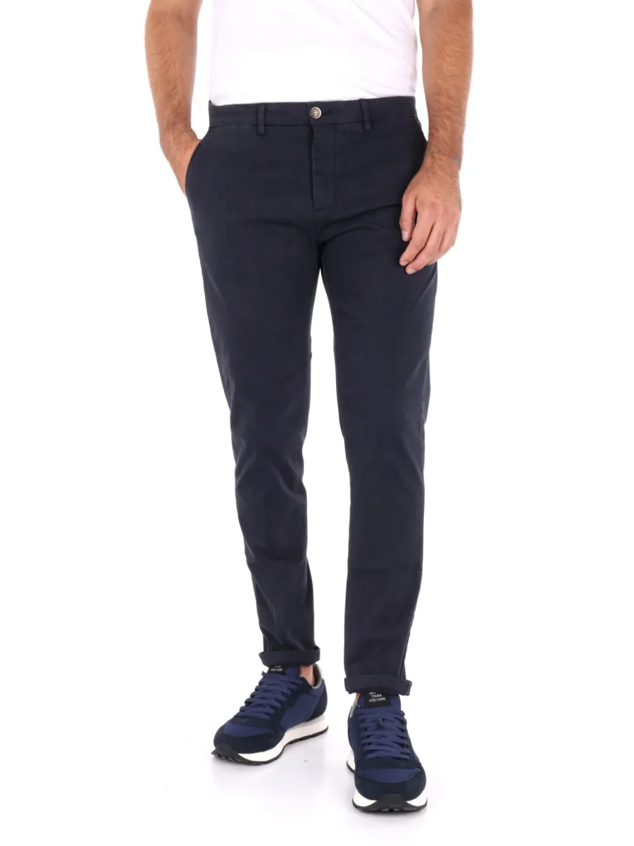 PANTALONE CHINO GIANNI LUPO UOMO BLU - immagine 2