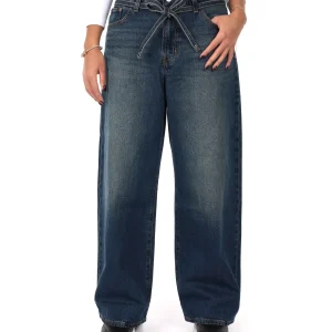 JEANS XL STRAIGHT LEVI'S DONNA DENIM SCURO