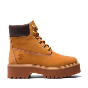 TIMBERLAND Stivale Impermeabile con Plateau Stone Street 6-Inch da Donna in giallo