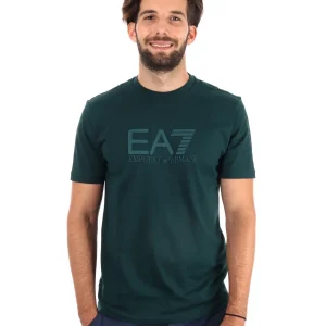 T-SHIRT GIROCOLLO TRAIN VISIBILITY EA7 EMPORIO ARMANI VERDE SCURO