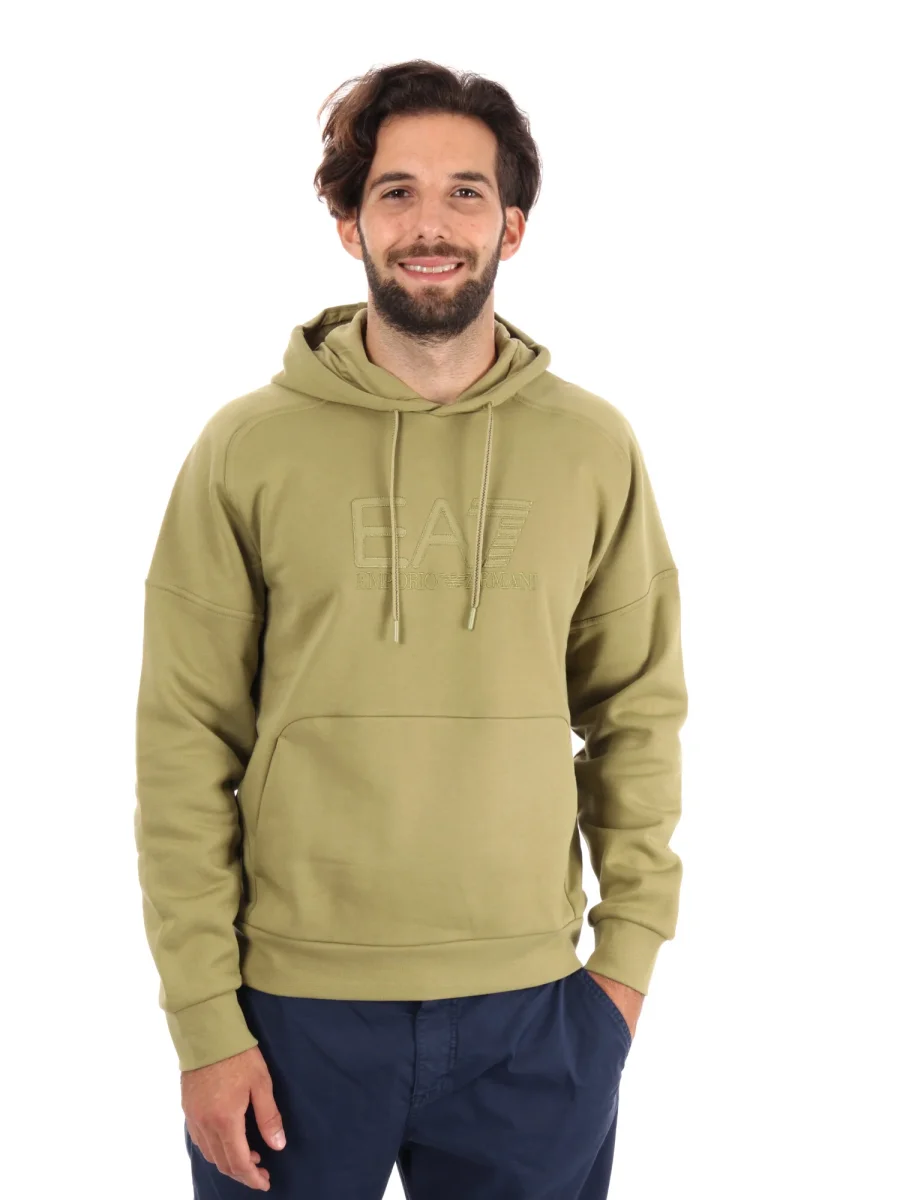 FELPA TRAIN VISIBILITY EA7 EMPORIO ARMANI DA UOMO CEDRO