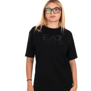 T-SHIRT VISIBILITY OVER EA7 EMPORIO ARMANI DA DONNA NERO