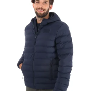 GIUBBINO IMBOTTITO CON CAPPUCCIO EA7 EMPORIO ARMANI DA UOMO BLU