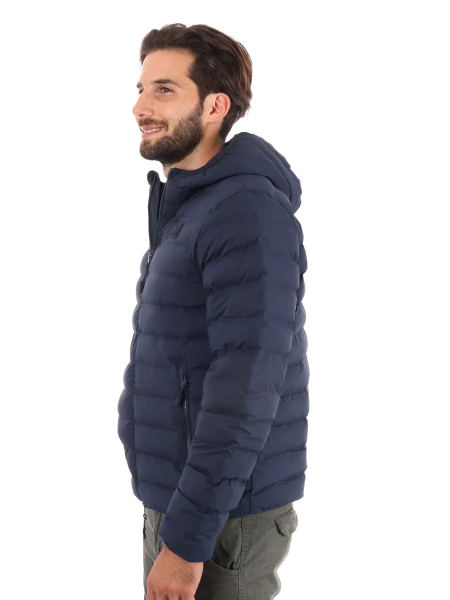 GIUBBINO IMBOTTITO CON CAPPUCCIO EA7 EMPORIO ARMANI DA UOMO BLU - immagine 3