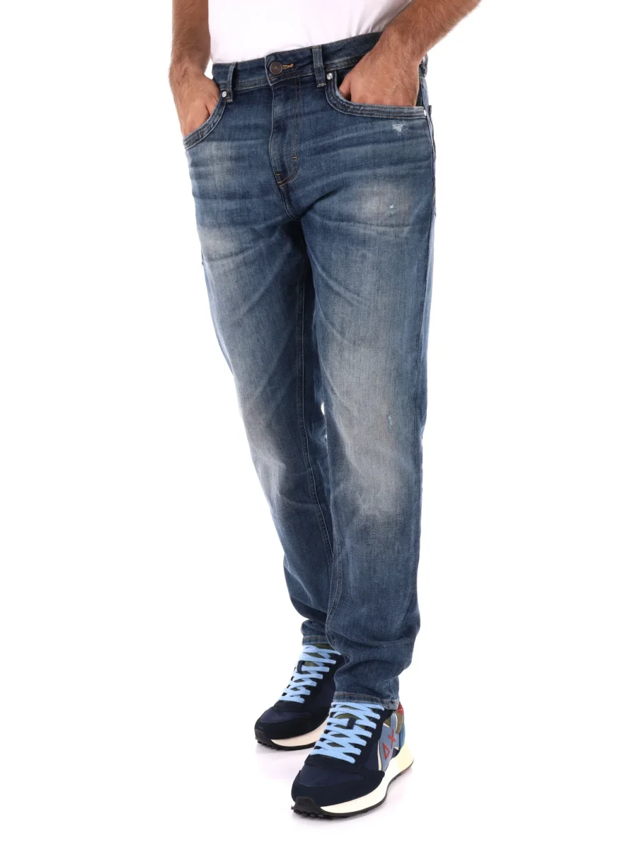 JEANS TAPERED GAS DA UOMO DENIM SLAVATO - immagine 3
