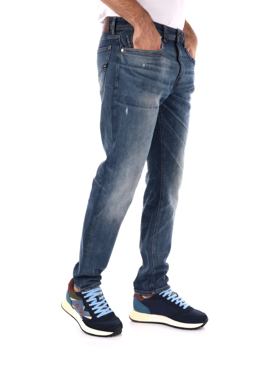 JEANS TAPERED GAS DA UOMO DENIM SLAVATO - immagine 9