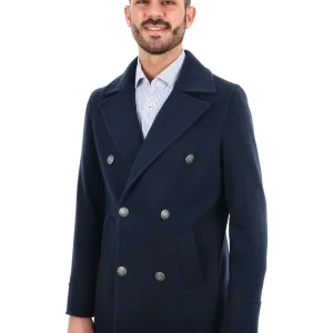 CAPPOTTO BLAZER PICOT DOPPIO PETTO FB DA UOMO BLU