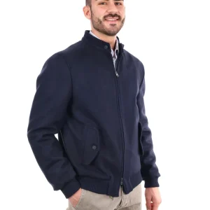 GIUBBINO IN PANNO FB DA UOMO BLU