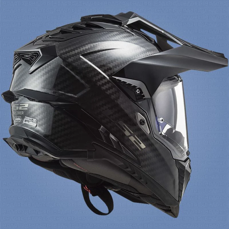 Casco Adventure LS2 MX701 C EXPLORER Carbonio 2206 Carbon nero lucido - immagine 3
