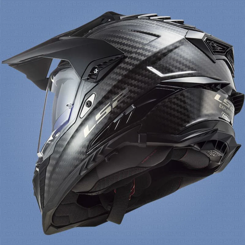 Casco Adventure LS2 MX701 C EXPLORER Carbonio 2206 Carbon nero lucido - immagine 5