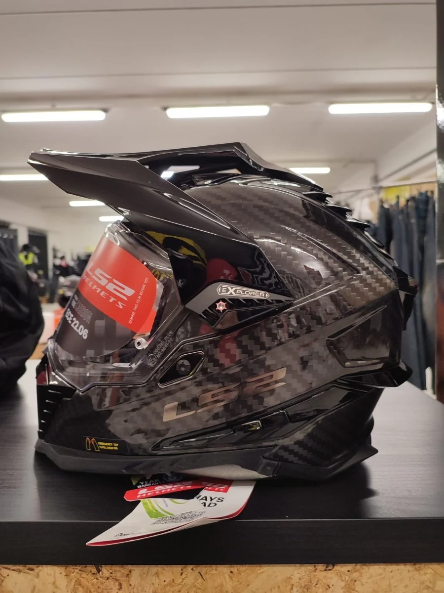 Casco Adventure LS2 MX701 C EXPLORER Carbonio 2206 Carbon nero lucido - immagine 8