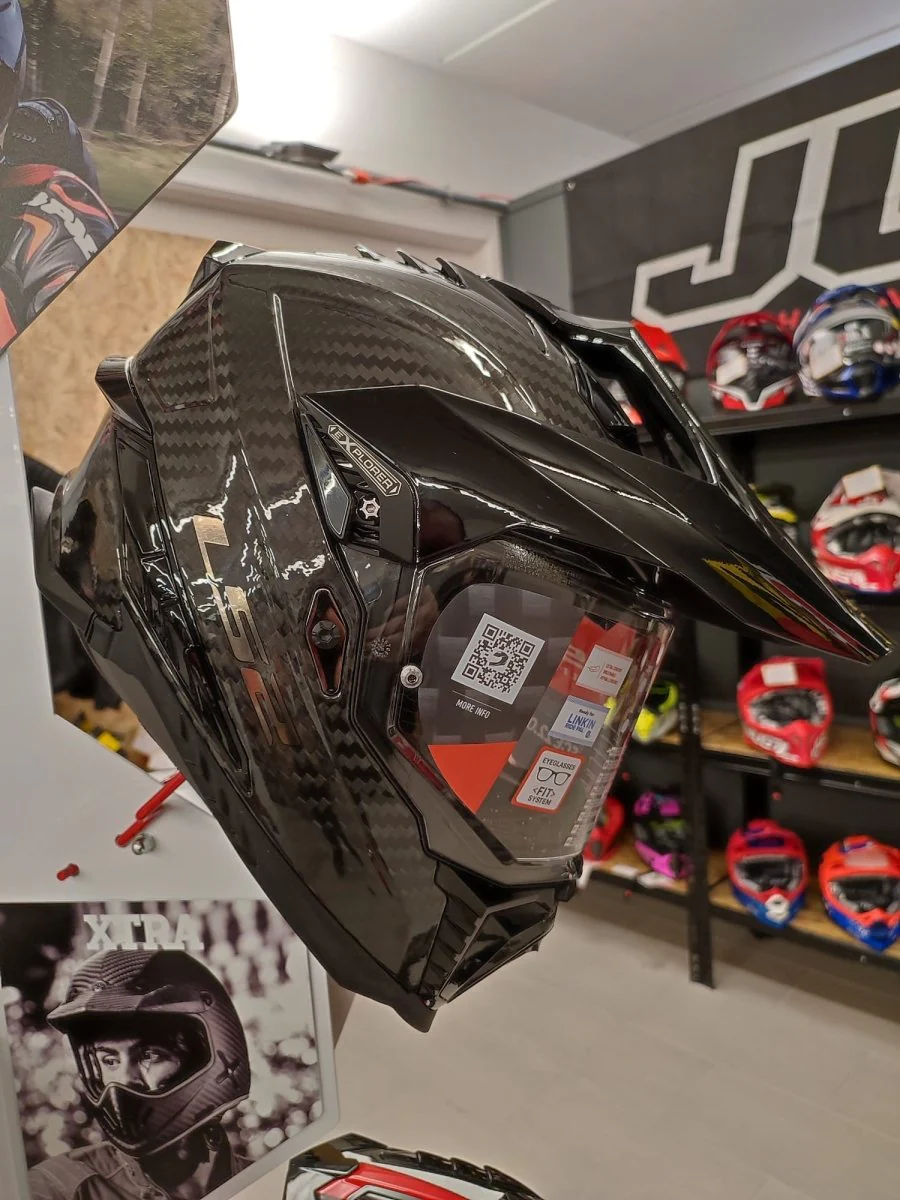 Casco Adventure LS2 MX701 C EXPLORER Carbonio 2206 Carbon nero lucido - immagine 9