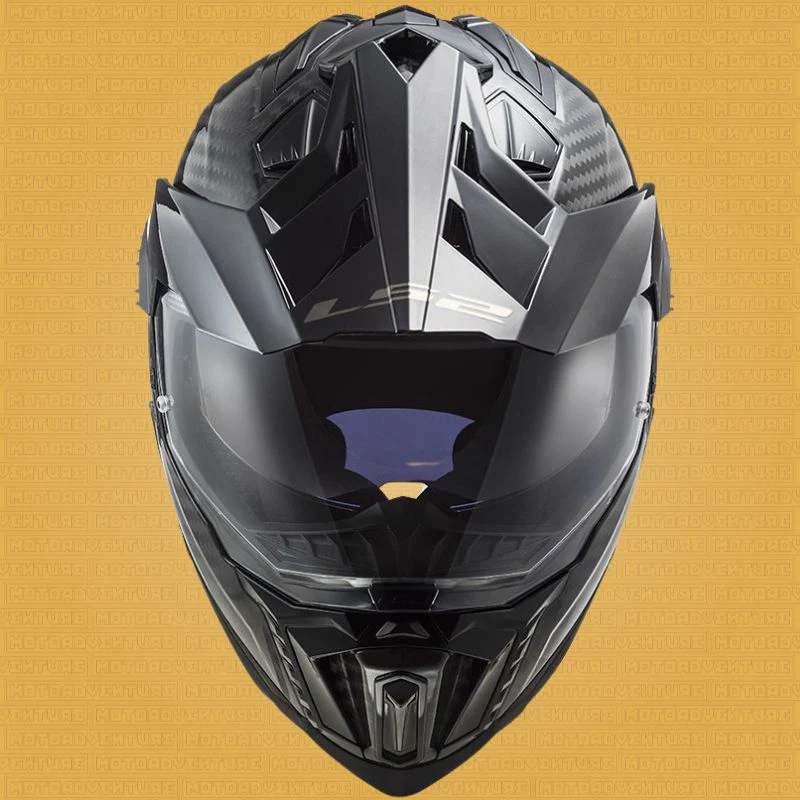 Casco Adventure LS2 MX701 C EXPLORER Carbonio 2206 Carbon nero lucido - immagine 4