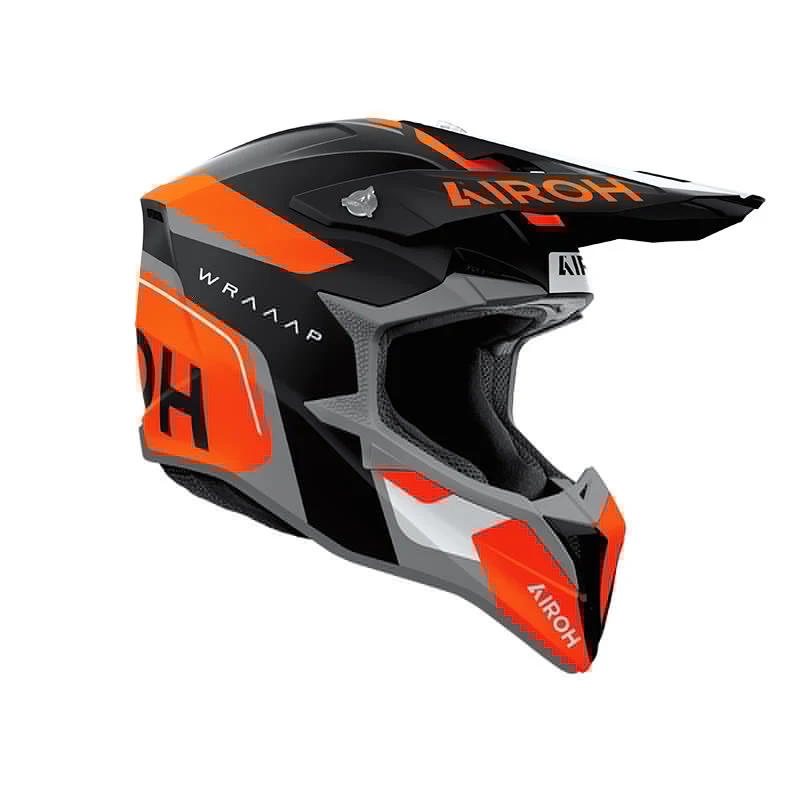 Casco Airoh Wraaap Conquer Orange Matt - immagine 3