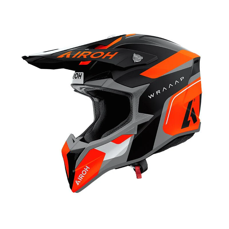 Casco Airoh Wraaap Conquer Orange Matt - immagine 2