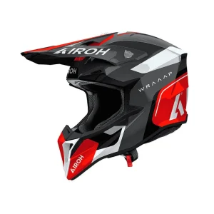 Casco Airoh Wraaap Conquer Red Gloss