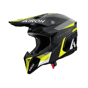 Casco Airoh Wraaap Conquer Yellow Matt