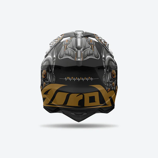 Casco Airoh Wraaap Cyborg Matt - immagine 4