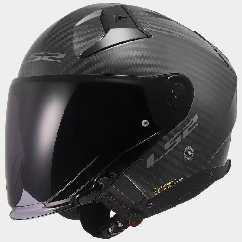 Casco jet LS2 Infinity 2 OF603 Carbon - immagine 6