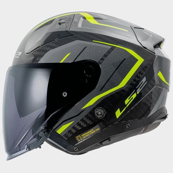 Casco jet LS2 Infinity 2 OF603 Carbon - immagine 4