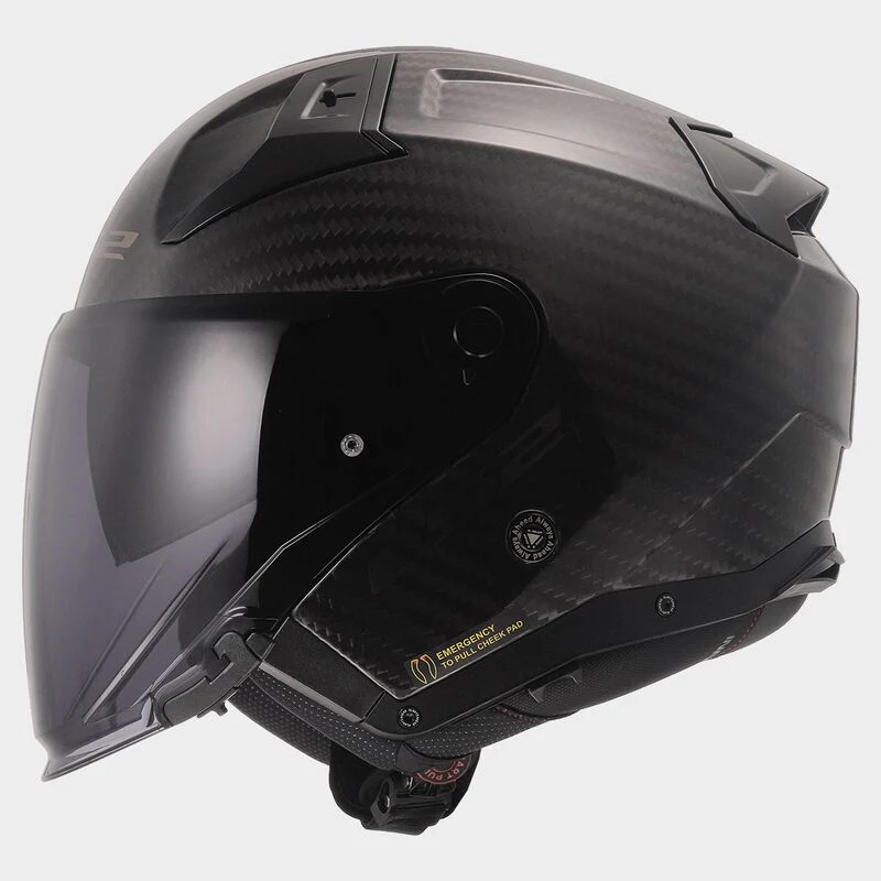 Casco jet LS2 Infinity 2 OF603 Carbon - immagine 5