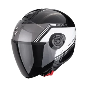 Casco Scorpion EXO-CITY II VITA Metallo Nero-Bianco