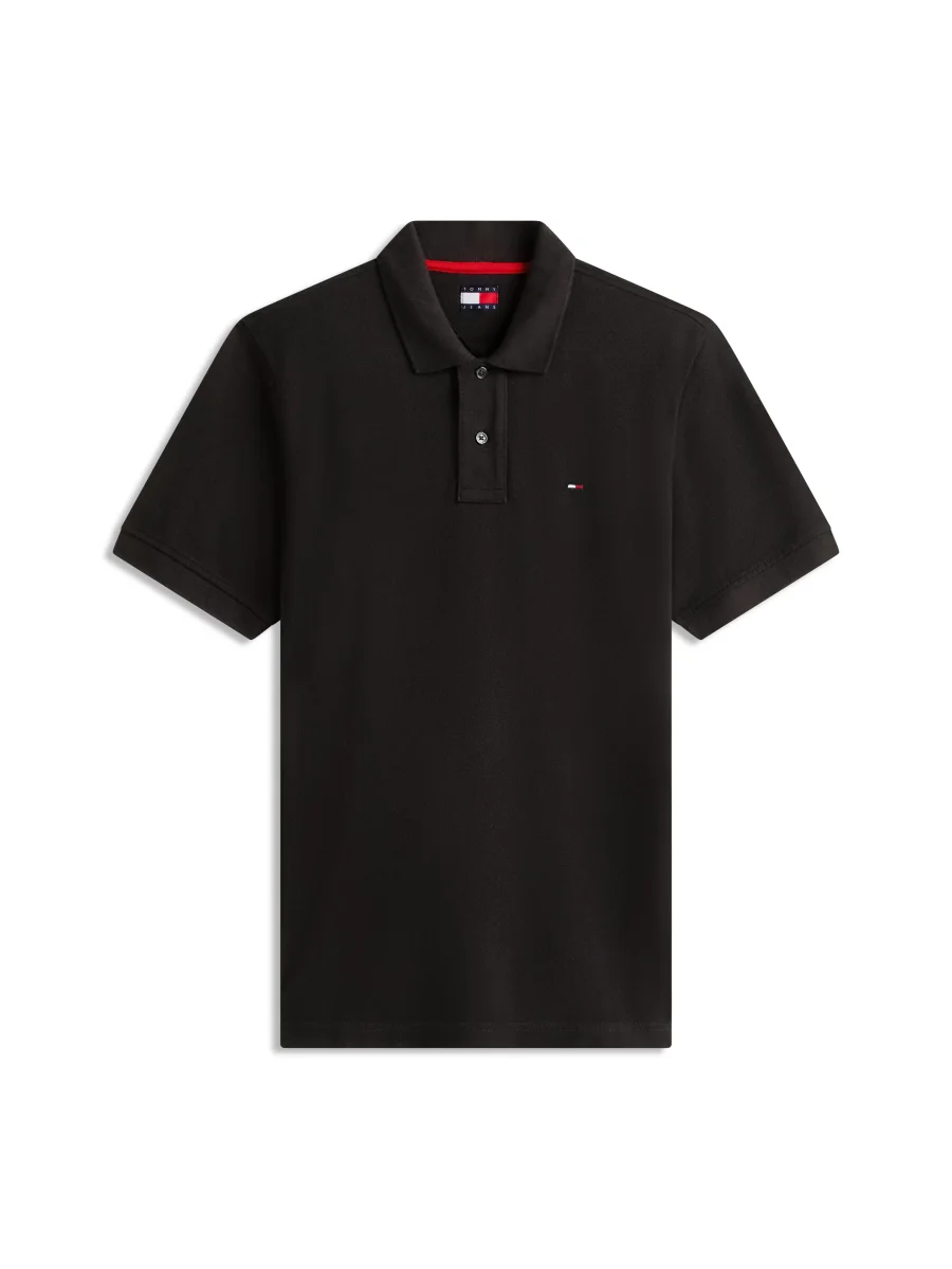 POLO REGULAR NERA TOMMY JEANS CON LOGO DA UOMO - immagine 3