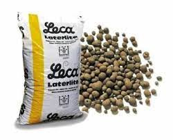 Argilla espansa per giardinaggio da 3mm a 8mm / 8mm a 2cm 50Lt  Laterlite Leca