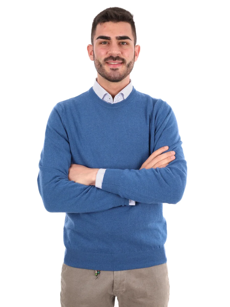 MAGLIA GIROCOLLO FB DA UOMO AVIO - immagine 2