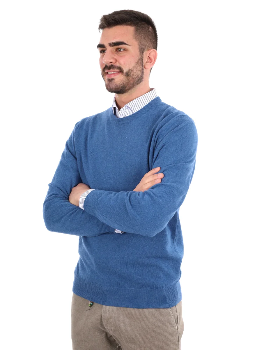 MAGLIA GIROCOLLO FB DA UOMO AVIO - immagine 3