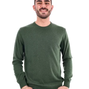 MAGLIA GIROCOLLO FB DA UOMO VERDE