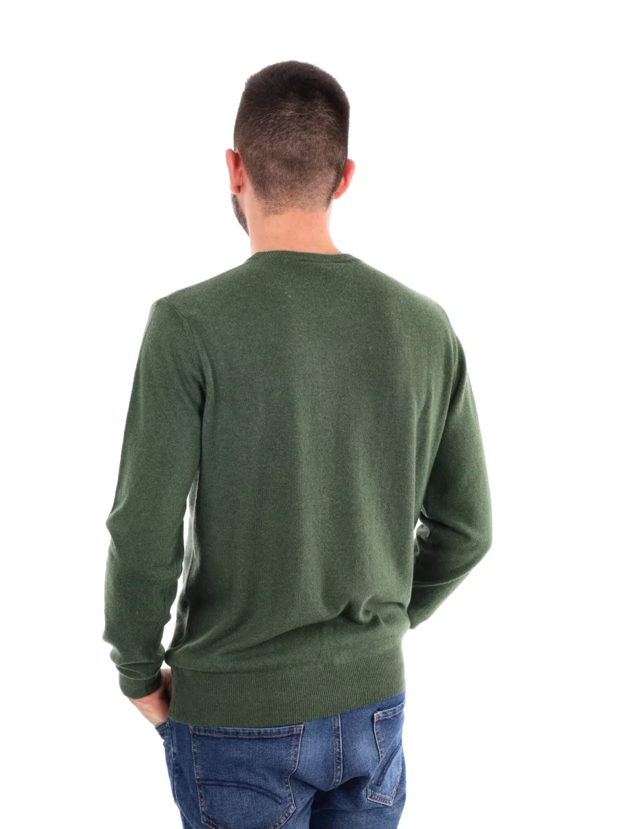 MAGLIA GIROCOLLO FB DA UOMO VERDE - immagine 5