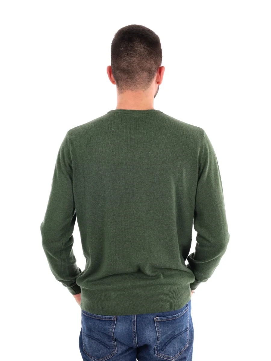 MAGLIA GIROCOLLO FB DA UOMO VERDE - immagine 6
