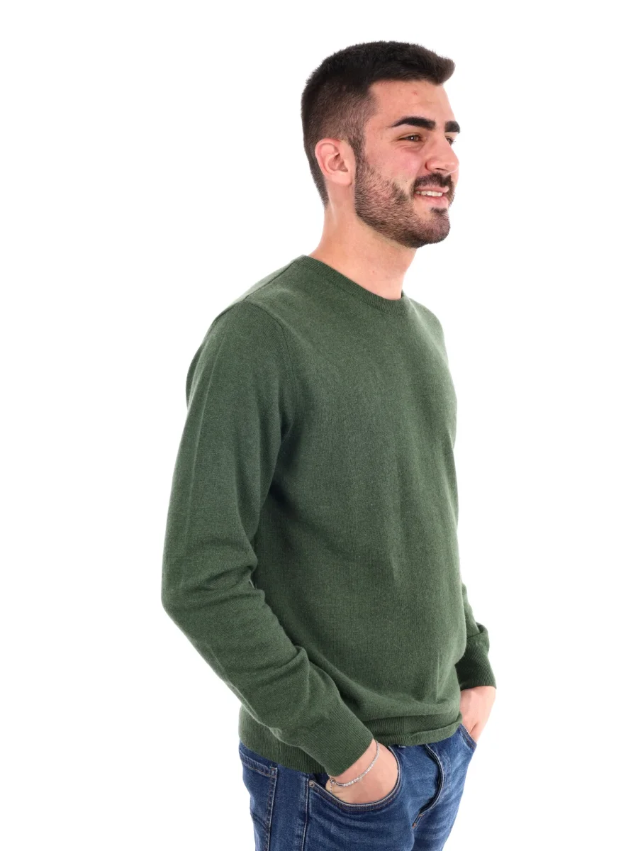 MAGLIA GIROCOLLO FB DA UOMO VERDE - immagine 9