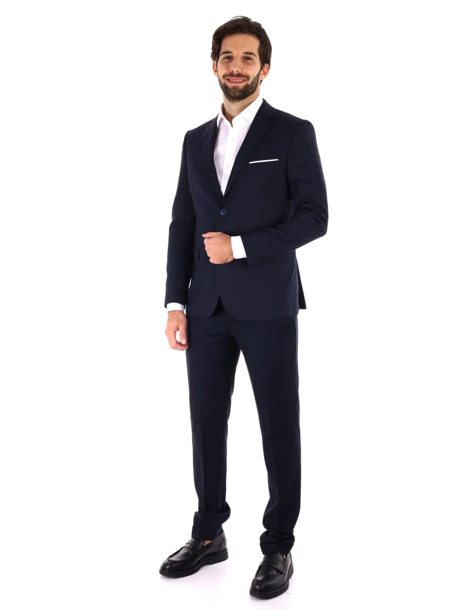 ABITO MONOPETTO OXFORD FB UOMO BLU - immagine 3