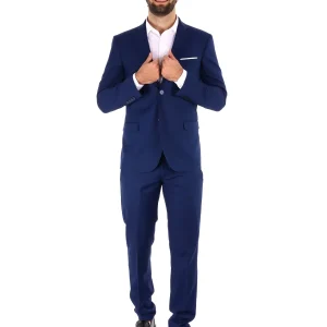 ABITO MONOPETTO OXFORD FB UOMO BLUETTE